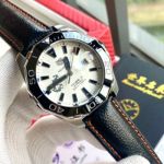 TAG Heuer Aquaracer Calibre 5 Series Black Leather Strap Ceramic Bezel